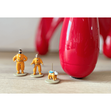 Tintin / Hergé / Statuette Moulinsart 46957 / Rocket (72 cm) + Figures 46305 - (2014/2015)