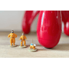 Tintin / Hergé / Statuette Moulinsart 46957 / Rocket (72 cm) + Figures 46305 - (2014/2015)