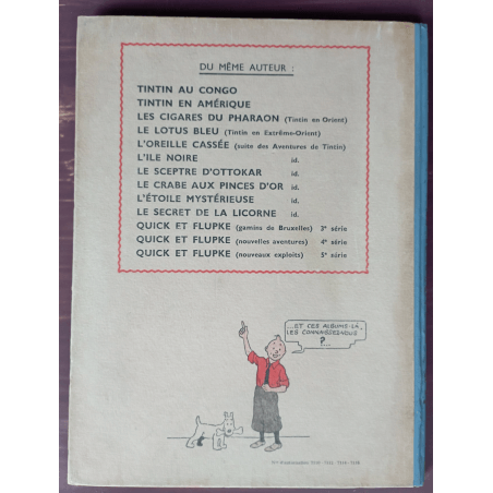  Tintin T.10 / Hergé / The mysterious star (A23) / C / (1944)
