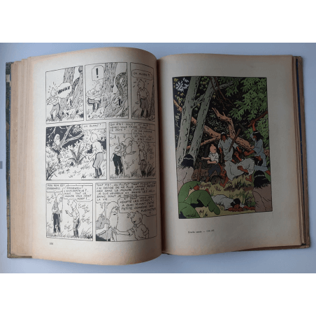 Kuifje Dl. 6 / Hergé / Het gebroken oor (A18, grote afbeelding) - C - Zwart-wit - Heruitgave (1942)