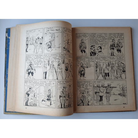 Kuifje Dl. 6 / Hergé / Het gebroken oor (A18, grote afbeelding) - C - Zwart-wit - Heruitgave (1942)