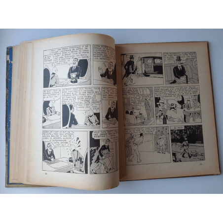 Kuifje Dl. 6 / Hergé / Het gebroken oor (A18, grote afbeelding) - C - Zwart-wit - Heruitgave (1942)