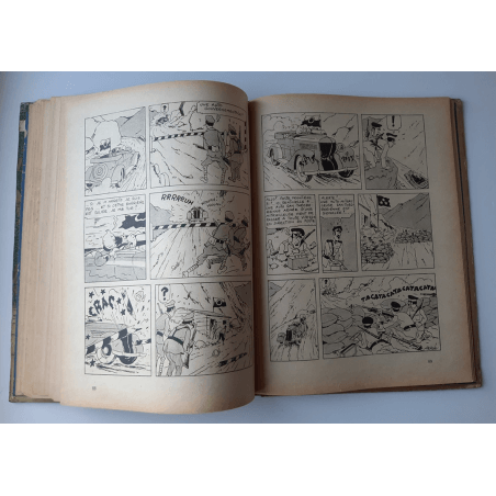 Kuifje Dl. 6 / Hergé / Het gebroken oor (A18, grote afbeelding) - C - Zwart-wit - Heruitgave (1942)