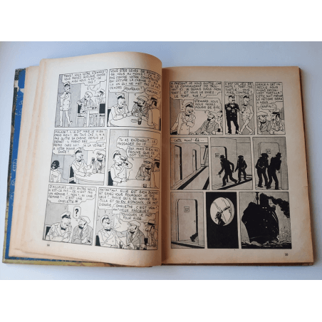 Kuifje Dl. 6 / Hergé / Het gebroken oor (A18, grote afbeelding) - C - Zwart-wit - Heruitgave (1942)
