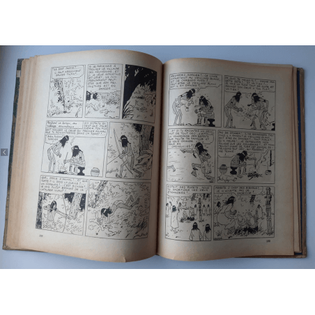Kuifje Dl. 6 / Hergé / Het gebroken oor (A18, grote afbeelding) - C - Zwart-wit - Heruitgave (1942)