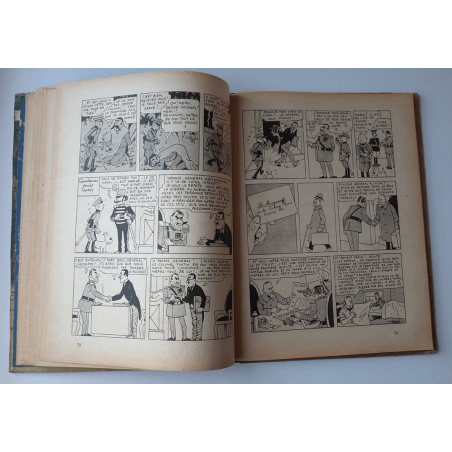 Kuifje Dl. 6 / Hergé / Het gebroken oor (A18, grote afbeelding) - C - Zwart-wit - Heruitgave (1942)