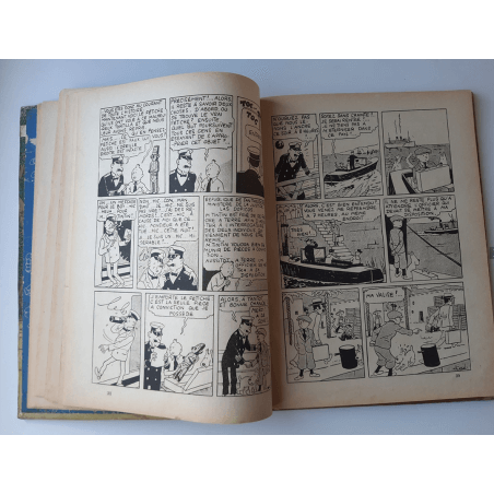 Kuifje Dl. 6 / Hergé / Het gebroken oor (A18, grote afbeelding) - C - Zwart-wit - Heruitgave (1942)
