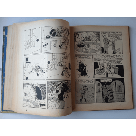 Kuifje Dl. 6 / Hergé / Het gebroken oor (A18, grote afbeelding) - C - Zwart-wit - Heruitgave (1942)