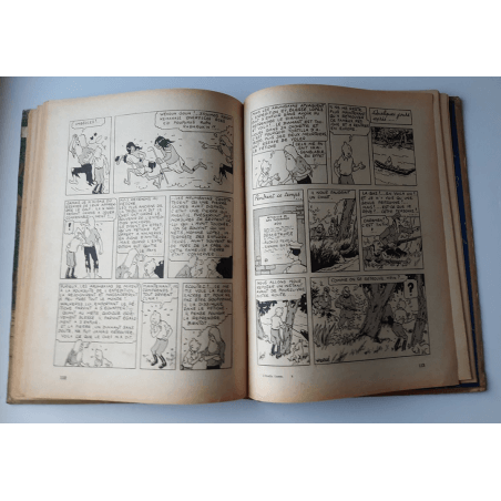 Kuifje Dl. 6 / Hergé / Het gebroken oor (A18, grote afbeelding) - C - Zwart-wit - Heruitgave (1942)
