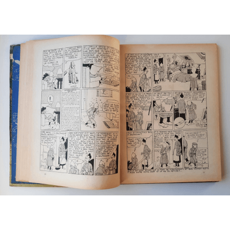 Kuifje Dl. 6 / Hergé / Het gebroken oor (A18, grote afbeelding) - C - Zwart-wit - Heruitgave (1942)