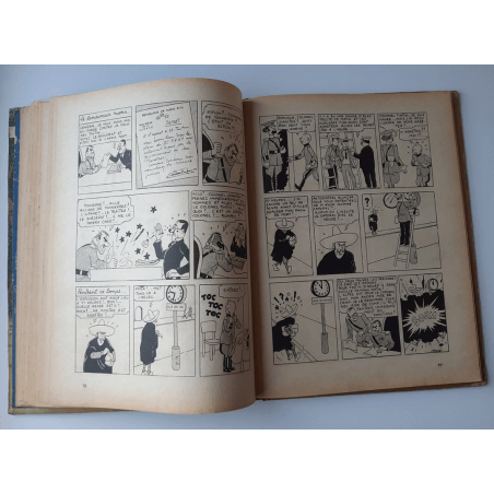 Kuifje Dl. 6 / Hergé / Het gebroken oor (A18, grote afbeelding) - C - Zwart-wit - Heruitgave (1942)