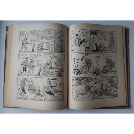 Kuifje Dl. 6 / Hergé / Het gebroken oor (A18, grote afbeelding) - C - Zwart-wit - Heruitgave (1942)