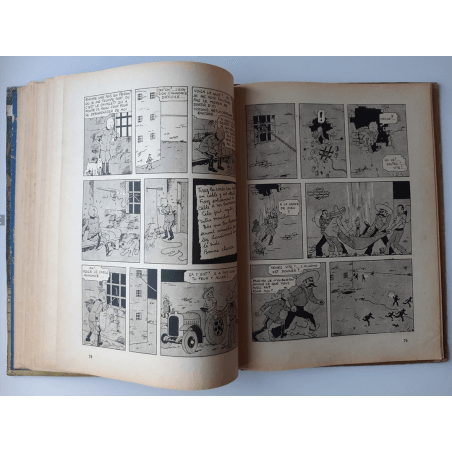 Kuifje Dl. 6 / Hergé / Het gebroken oor (A18, grote afbeelding) - C - Zwart-wit - Heruitgave (1942)