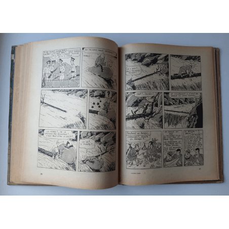 Kuifje Dl. 6 / Hergé / Het gebroken oor (A18, grote afbeelding) - C - Zwart-wit - Heruitgave (1942)