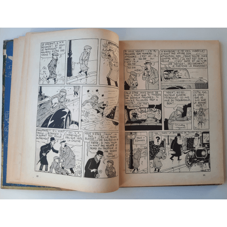 Kuifje Dl. 6 / Hergé / Het gebroken oor (A18, grote afbeelding) - C - Zwart-wit - Heruitgave (1942)
