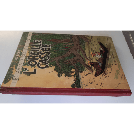 Kuifje Dl. 6 / Hergé / Het gebroken oor (A18, grote afbeelding) - C - Zwart-wit - Heruitgave (1942)