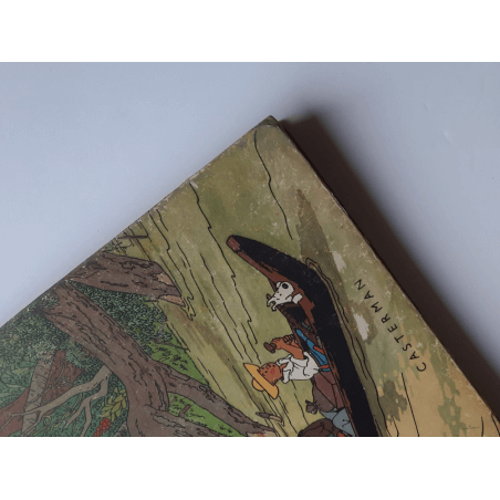 Kuifje Dl. 6 / Hergé / Het gebroken oor (A18, grote afbeelding) - C - Zwart-wit - Heruitgave (1942)