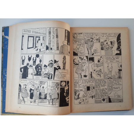 Kuifje Dl. 6 / Hergé / Het gebroken oor (A18, grote afbeelding) - C - Zwart-wit - Heruitgave (1942)
