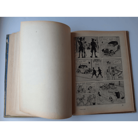 Kuifje Dl. 6 / Hergé / Het gebroken oor (A18, grote afbeelding) - C - Zwart-wit - Heruitgave (1942)