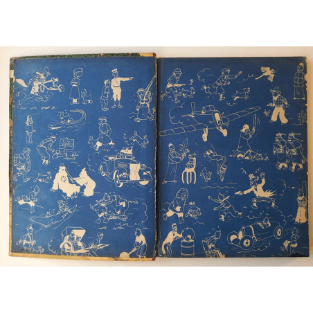Kuifje Dl. 6 / Hergé / Het gebroken oor (A18, grote afbeelding) - C - Zwart-wit - Heruitgave (1942)