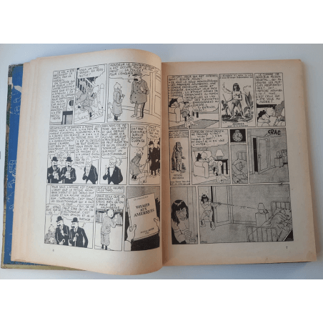 Kuifje Dl. 6 / Hergé / Het gebroken oor (A18, grote afbeelding) - C - Zwart-wit - Heruitgave (1942)