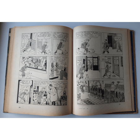 Kuifje Dl. 6 / Hergé / Het gebroken oor (A18, grote afbeelding) - C - Zwart-wit - Heruitgave (1942)