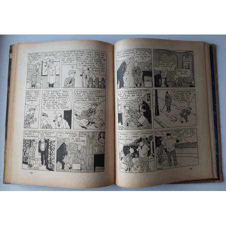 Kuifje Dl. 6 / Hergé / Het gebroken oor (A18, grote afbeelding) - C - Zwart-wit - Heruitgave (1942)