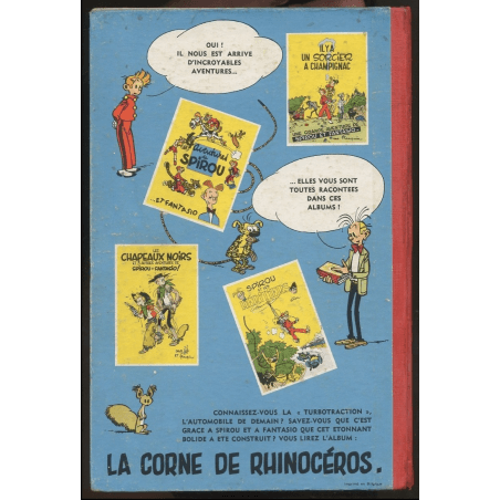 Spirou en Fantasio T.05 / Franquin / Les voleurs du Marsupilami - C - EO Belgisch - (1954)