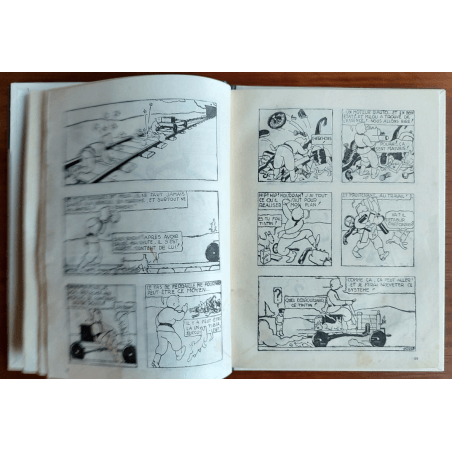 Tintin T.01 / Hergé / Tintin in het land van de Sovjets / C - N&B + Bezoekkaart Hergé - EO - (1930)