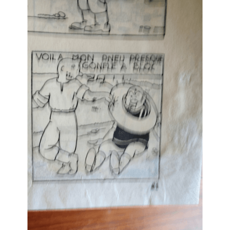 Tintin T.01 / Hergé / Tintin in het land van de Sovjets / C - N&B + Bezoekkaart Hergé - EO - (1930)