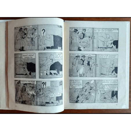Tintin T.01 / Hergé / Tintin in het land van de Sovjets / C - N&B + Bezoekkaart Hergé - EO - (1930)