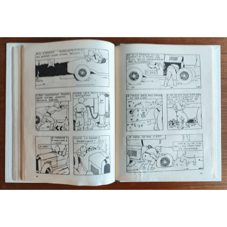 Tintin T.01 / Hergé / Tintin in het land van de Sovjets / C - N&B + Bezoekkaart Hergé - EO - (1930)