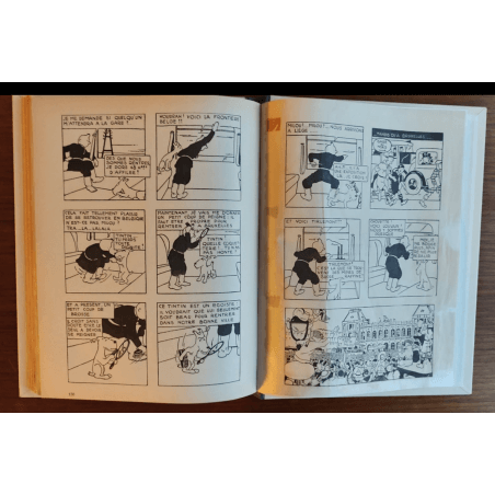 Tintin T.01 / Hergé / Tintin in het land van de Sovjets / C - N&B + Bezoekkaart Hergé - EO - (1930)