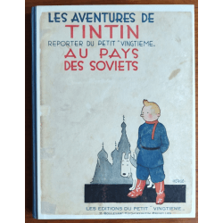 Tintin T.01 / Hergé / Tintin in Soviet Country / C - N&B + Hergé Business Card - EO - (1930)