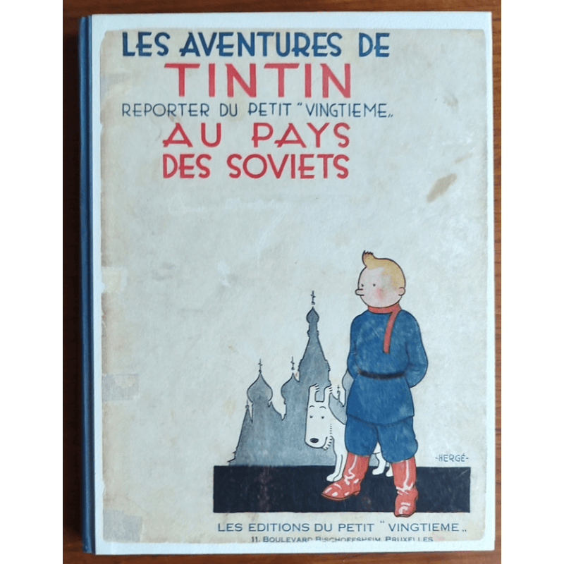 Tintin T.01 / Hergé / Tintin in Soviet Country / C - N&B + Hergé Business Card - EO - (1930) Tintin T.01 / Hergé / Tintin in Soviet Country / C - N&B + Hergé Business Card - EO - (1930)