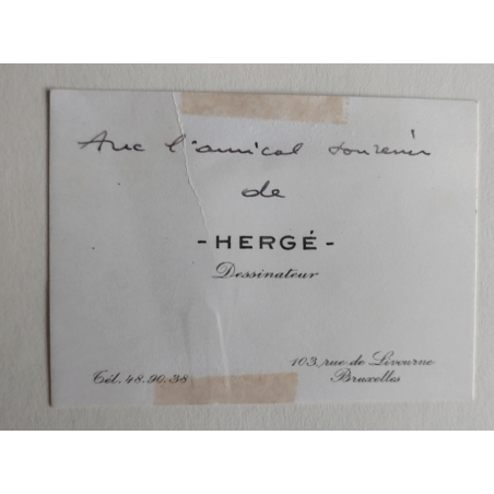 Tintin T.01 / Hergé / Tintin in het land van de Sovjets / C - N&B + Bezoekkaart Hergé - EO - (1930)