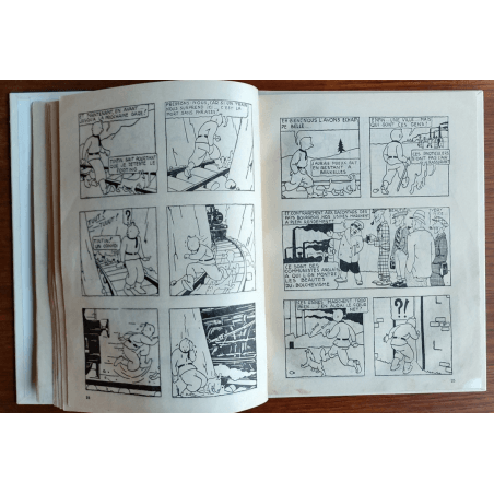 Tintin T.01 / Hergé / Tintin in het land van de Sovjets / C - N&B + Bezoekkaart Hergé - EO - (1930)