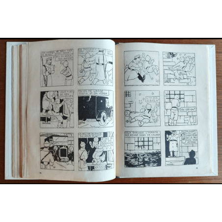 Tintin T.01 / Hergé / Tintin in het land van de Sovjets / C - N&B + Bezoekkaart Hergé - EO - (1930)