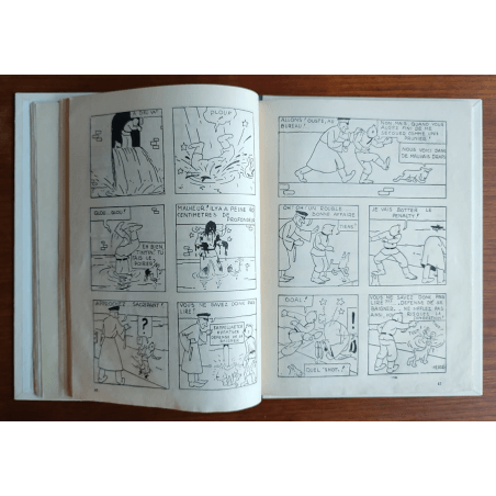 Tintin T.01 / Hergé / Tintin in het land van de Sovjets / C - N&B + Bezoekkaart Hergé - EO - (1930)