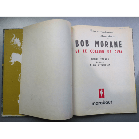 Bob Morane T.04 / Bob Morane and the Civa necklace / Handwritten dedication / C - (1953)