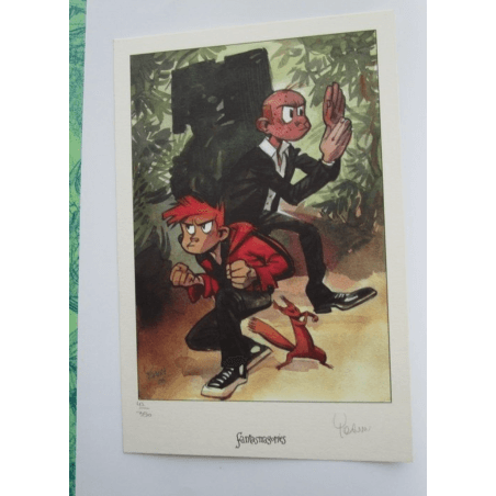  An Adventure of Spirou and Fantasio by... T.01 / ex-libris / 1x dedication Yoann / 2x C - EO - (2006)