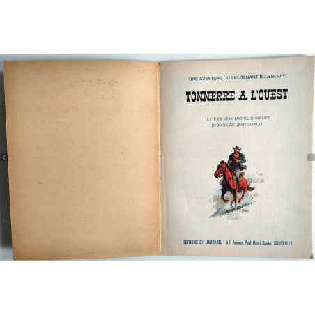  Blueberry T.02 / Gir - Jean Giraud / Thunder in the West / B / EO Belgian / 1966