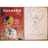  Natacha / 50 years of charm / Original drawing signed Walthery / C / (2018/2020)