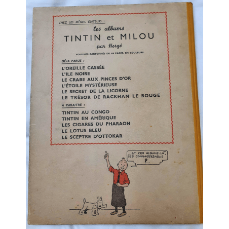  Tintin T.12 / Hergé / De schat van Rackham de Rode (A24) - C - EO - (1945)
