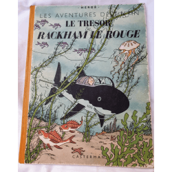  Tintin T.12 / Hergé / The Treasure of Red Rackham (A24) - C - EO - (1945)