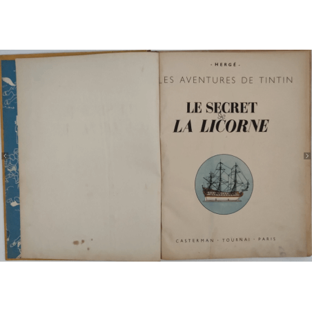  Tintin T.11 / Hergé / The Secret of the Unicorn (A20) / C / EO / (1943)