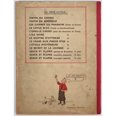  Tintin T.11 / Hergé / The Secret of the Unicorn (A20) / C / EO / (1943)