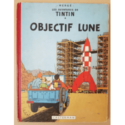Tintin T.16 / Hergé / Objectif Lune / (B8 België) - C - EO - (1953)