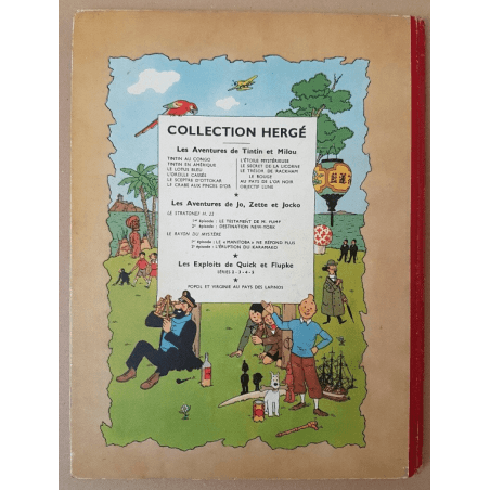 Tintin T.16 / Hergé / Objectif Lune / (B8 België) - C - EO - (1953)