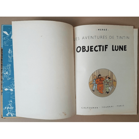 Tintin T.16 / Hergé / Objectif Lune / (B8 België) - C - EO - (1953)